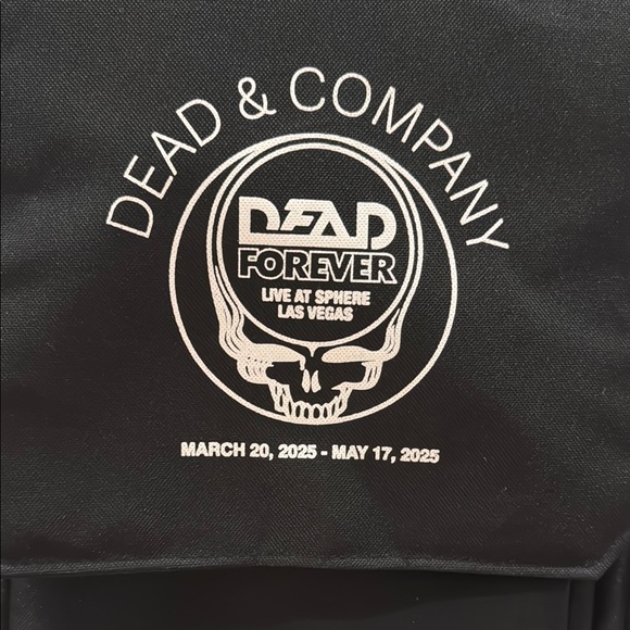 NEW Dead and Company dead forever sphere 2025 Black Backpack GRATEFUL Dead pouch